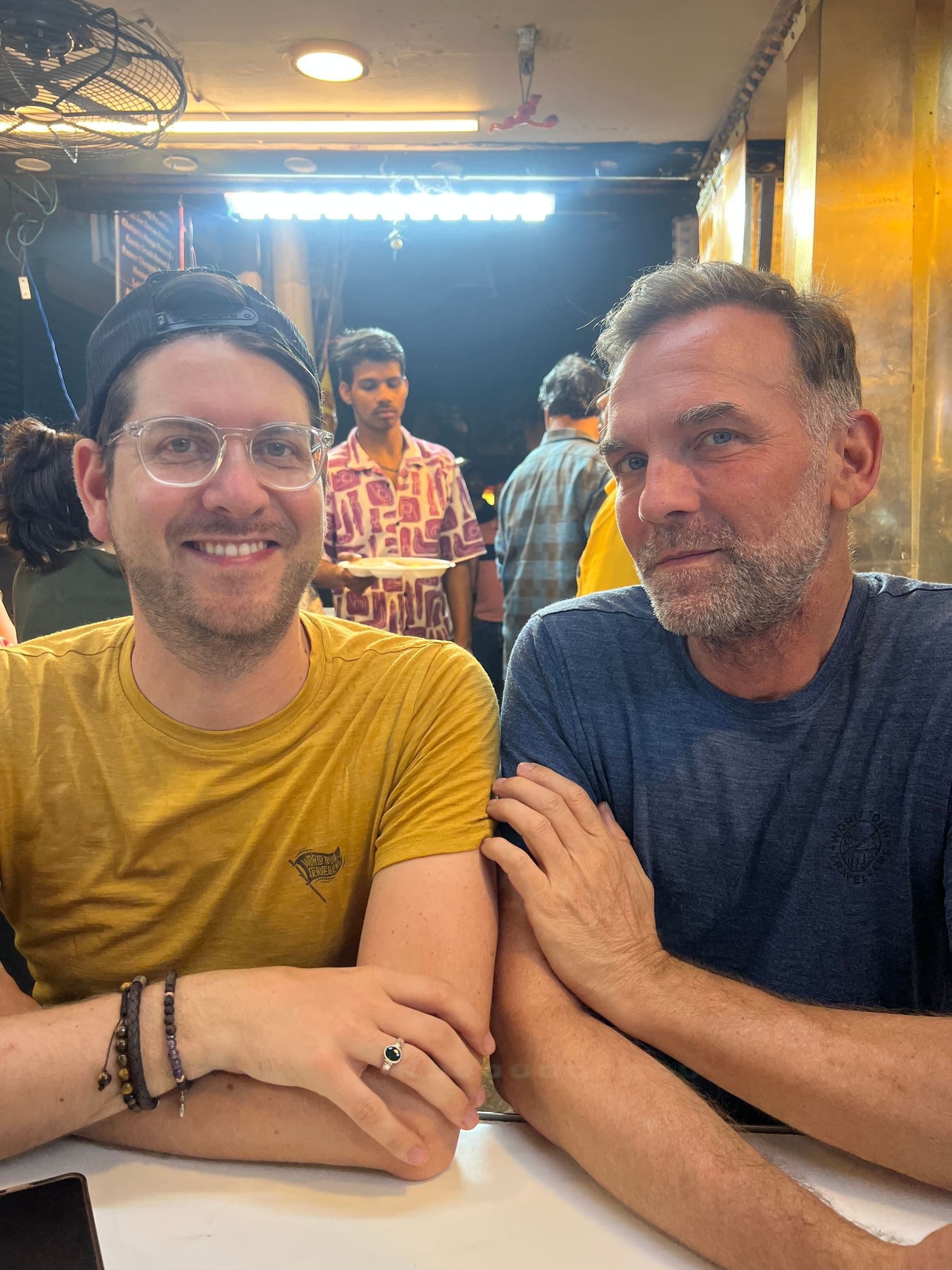 Guest on the Old Delhi Food Tours street food walking tour