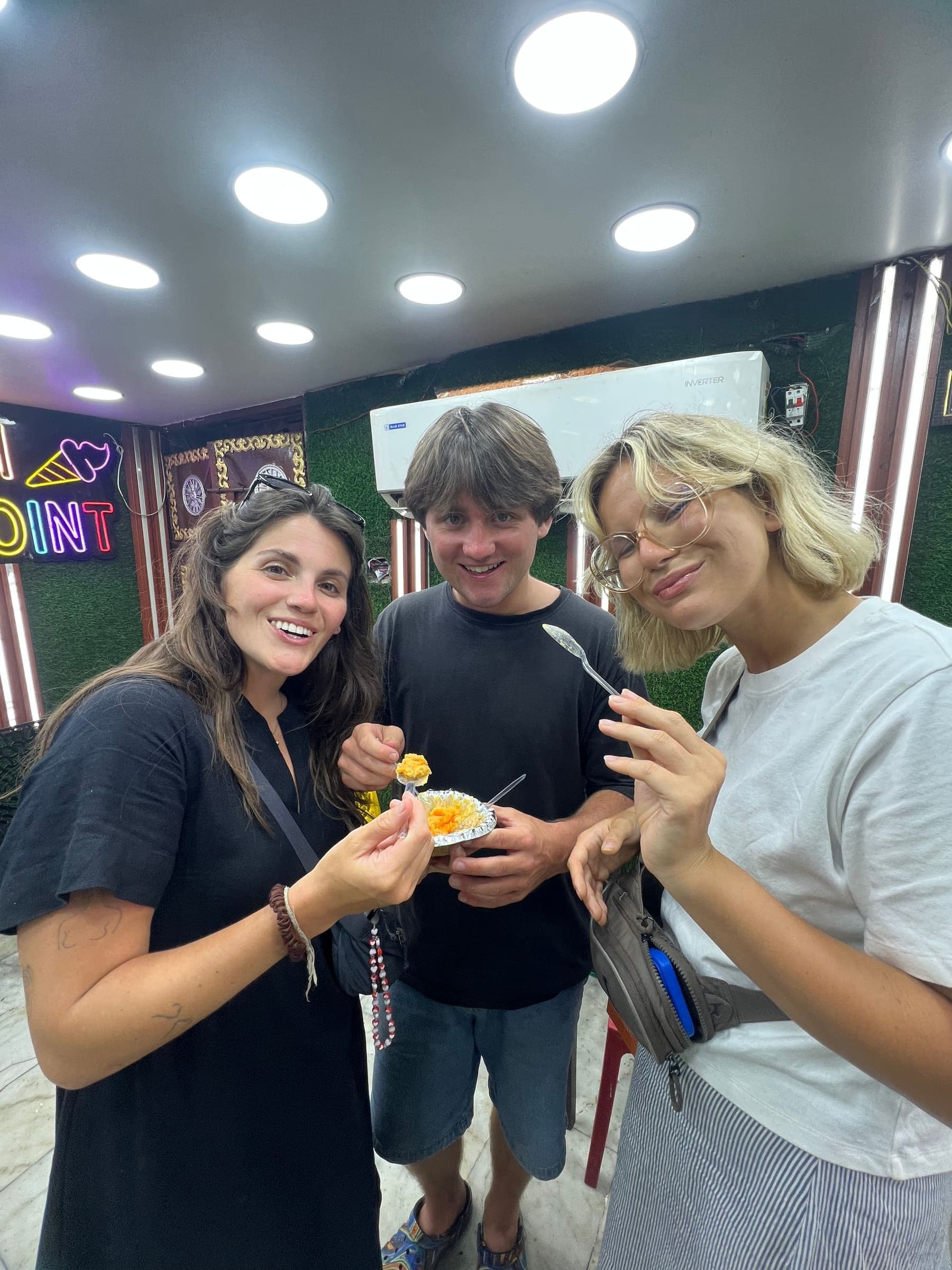 Guest on the Old Delhi Food Tours street food walking tour