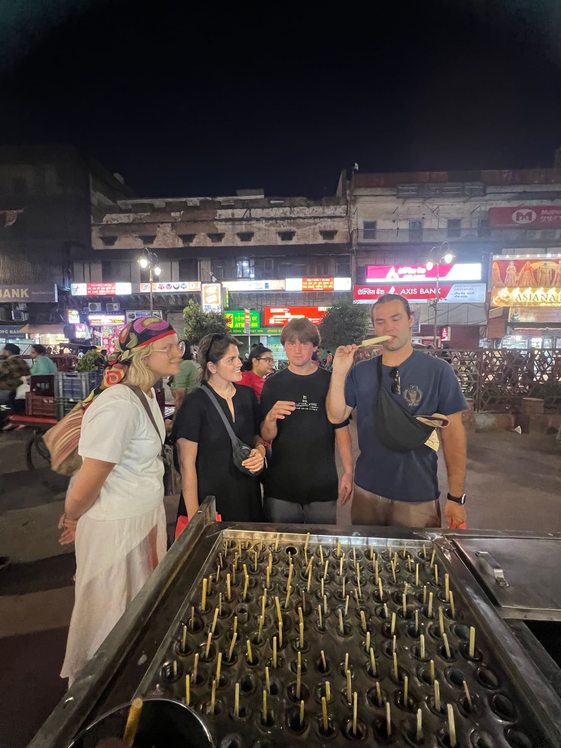 Guest on the Old Delhi Food Tours street food walking tour