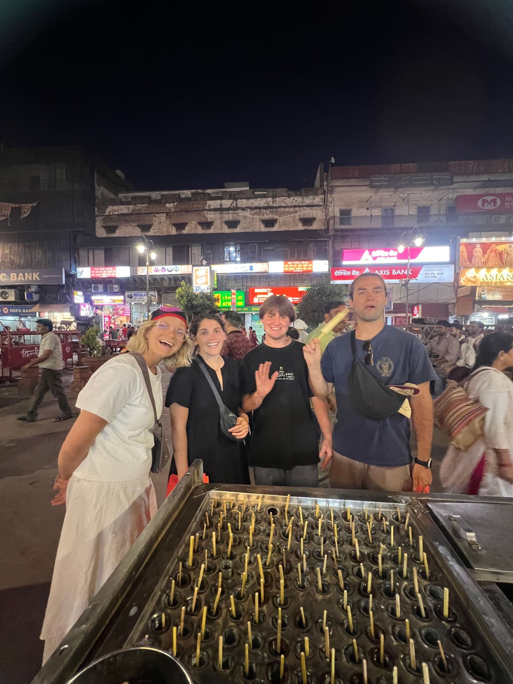 Guest on the Old Delhi Food Tours street food walking tour