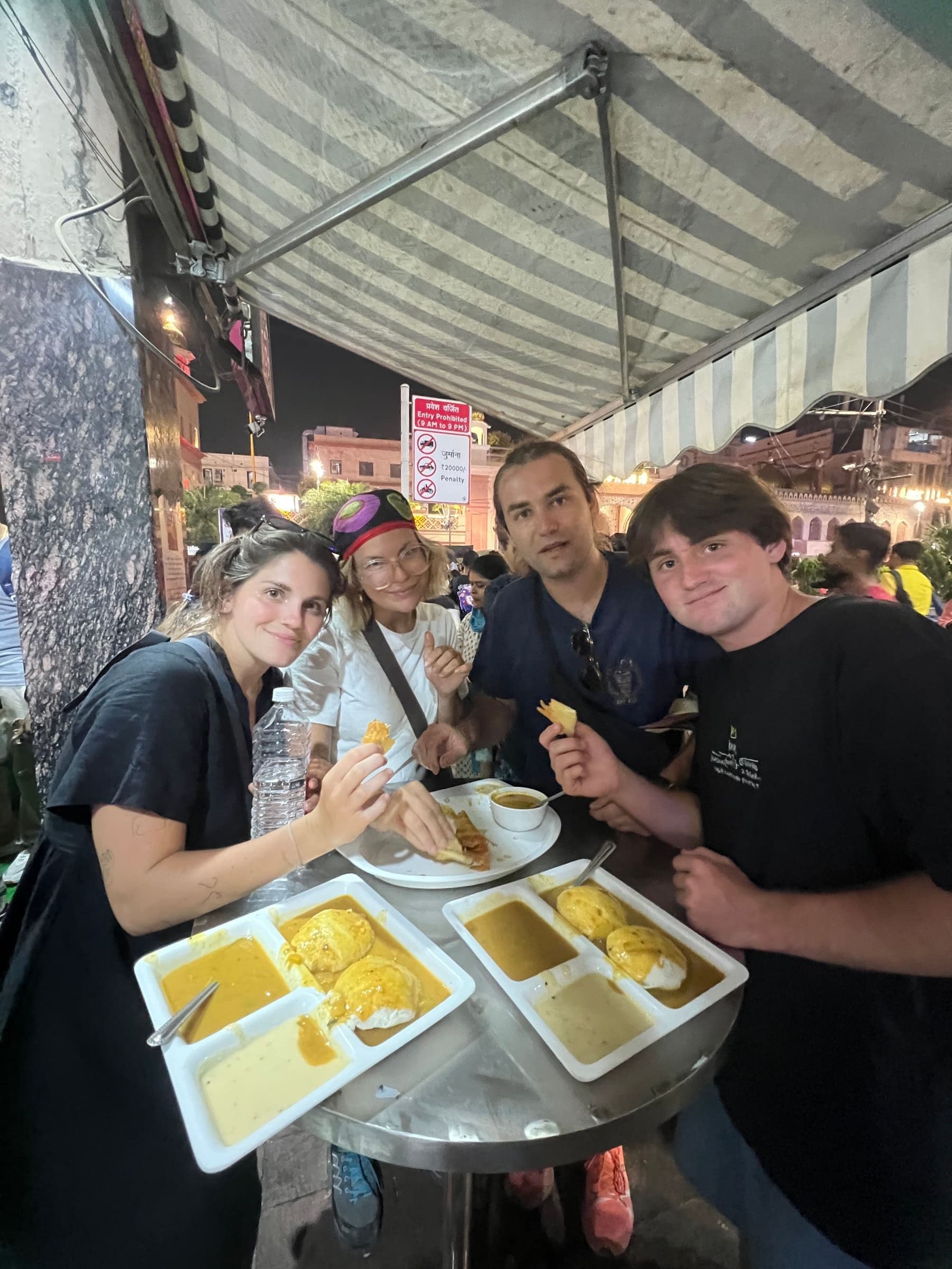 Guest on the Old Delhi Food Tours street food walking tour