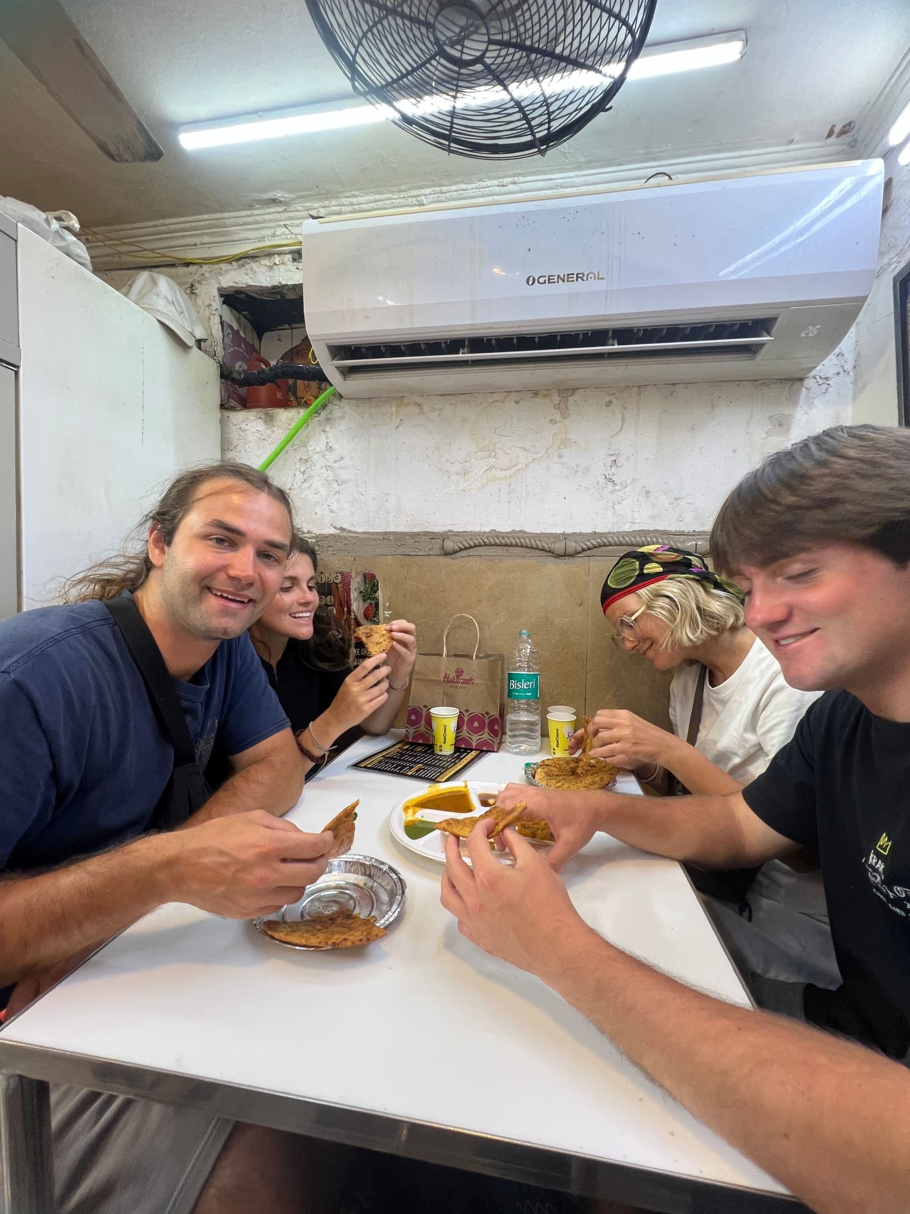 Guest on the Old Delhi Food Tours street food walking tour