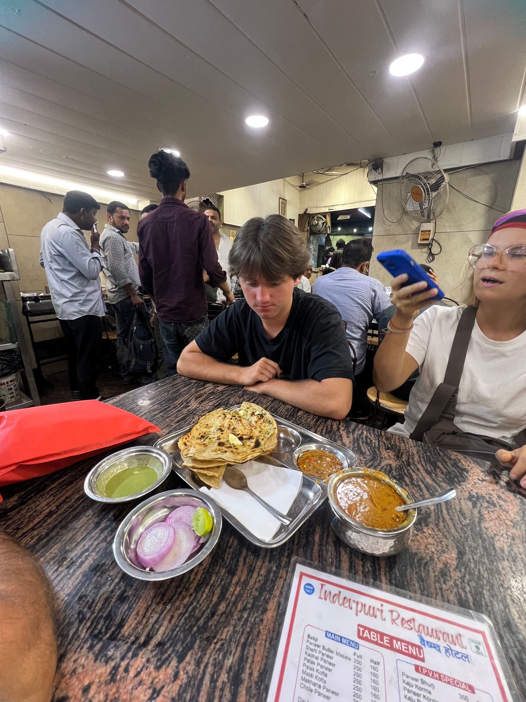 Guest on the Old Delhi Food Tours street food walking tour