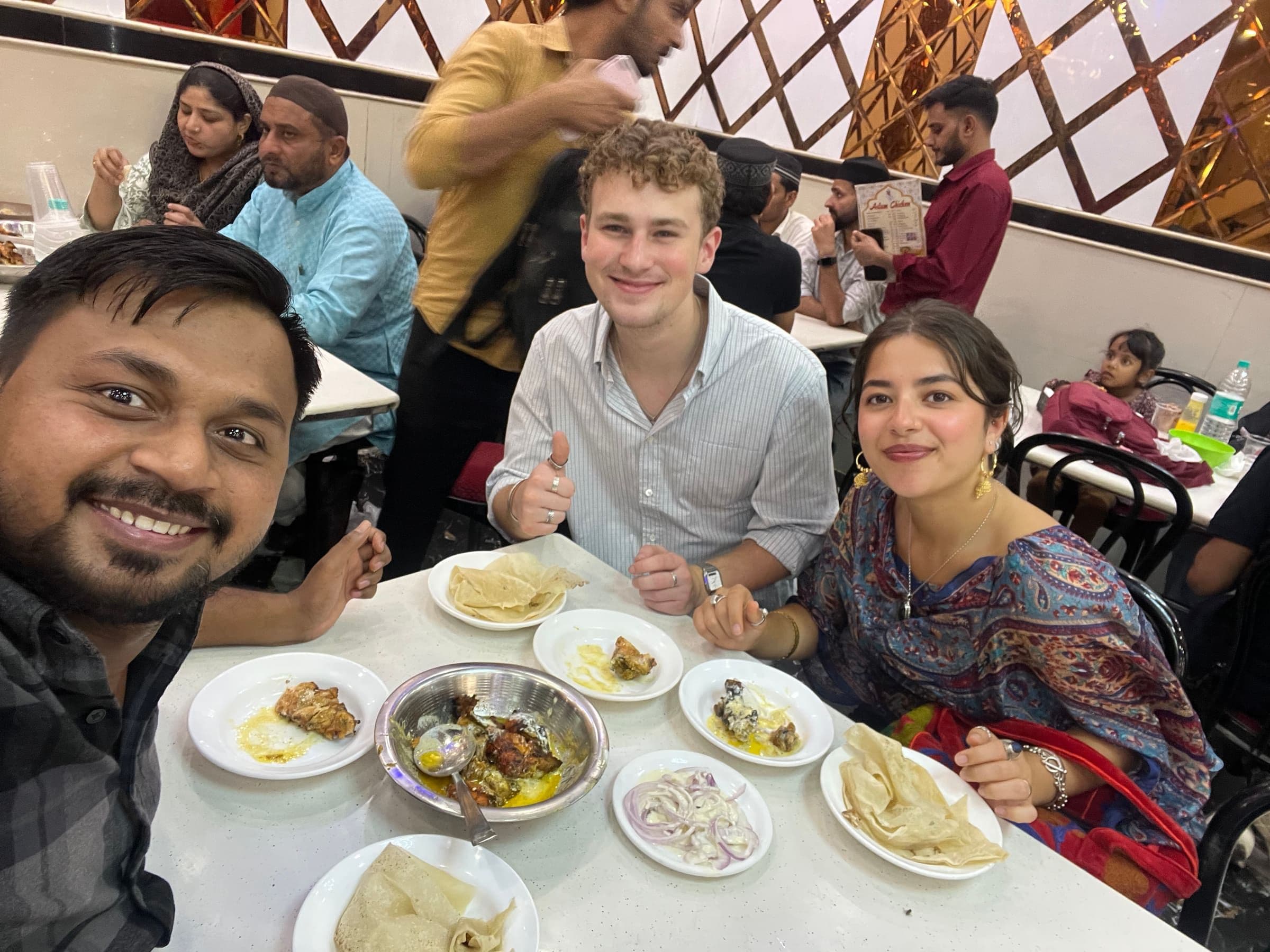 Guest on the Old Delhi Food Tours street food walking tour