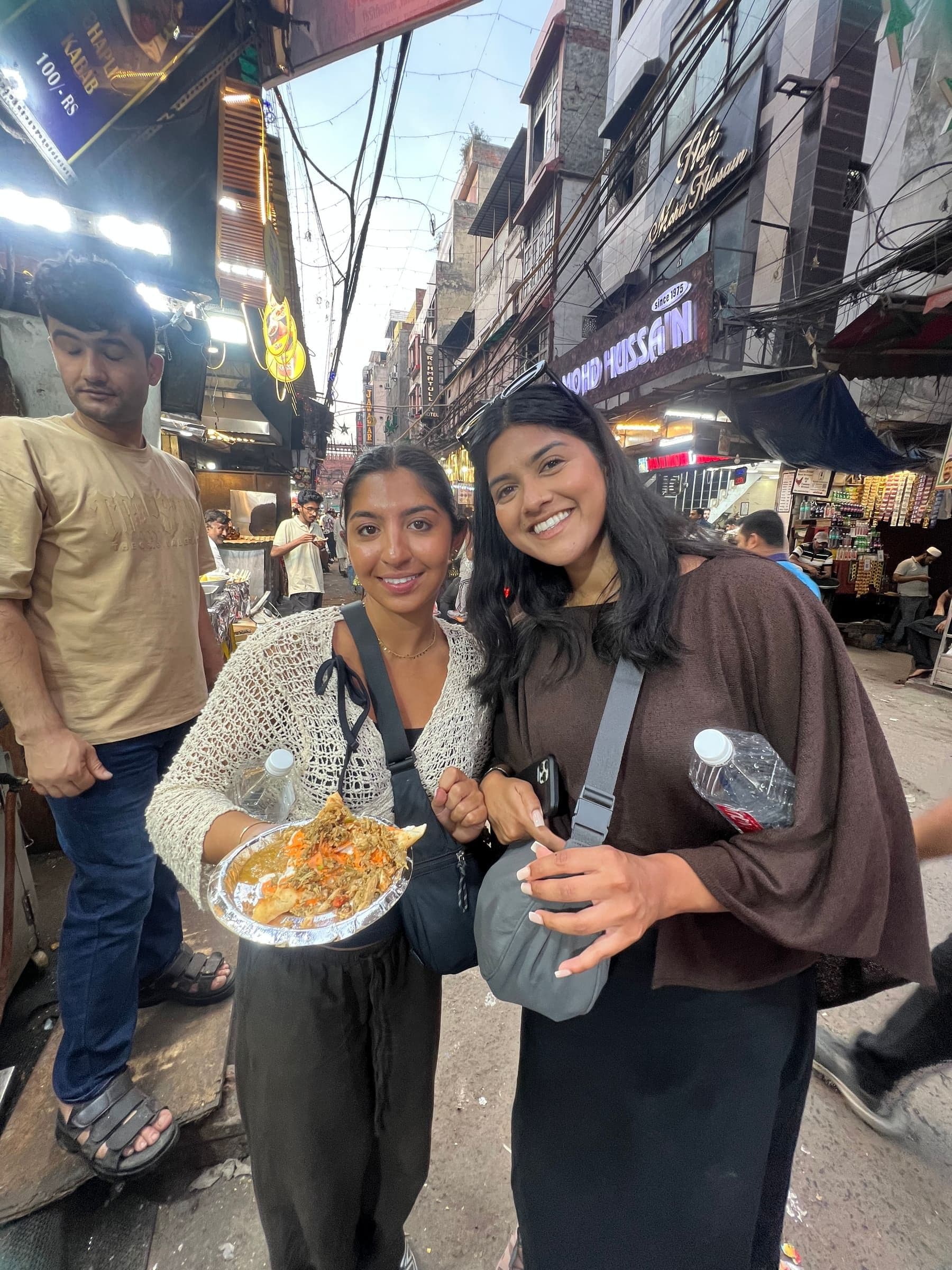 Guest on the Old Delhi Food Tours street food walking tour