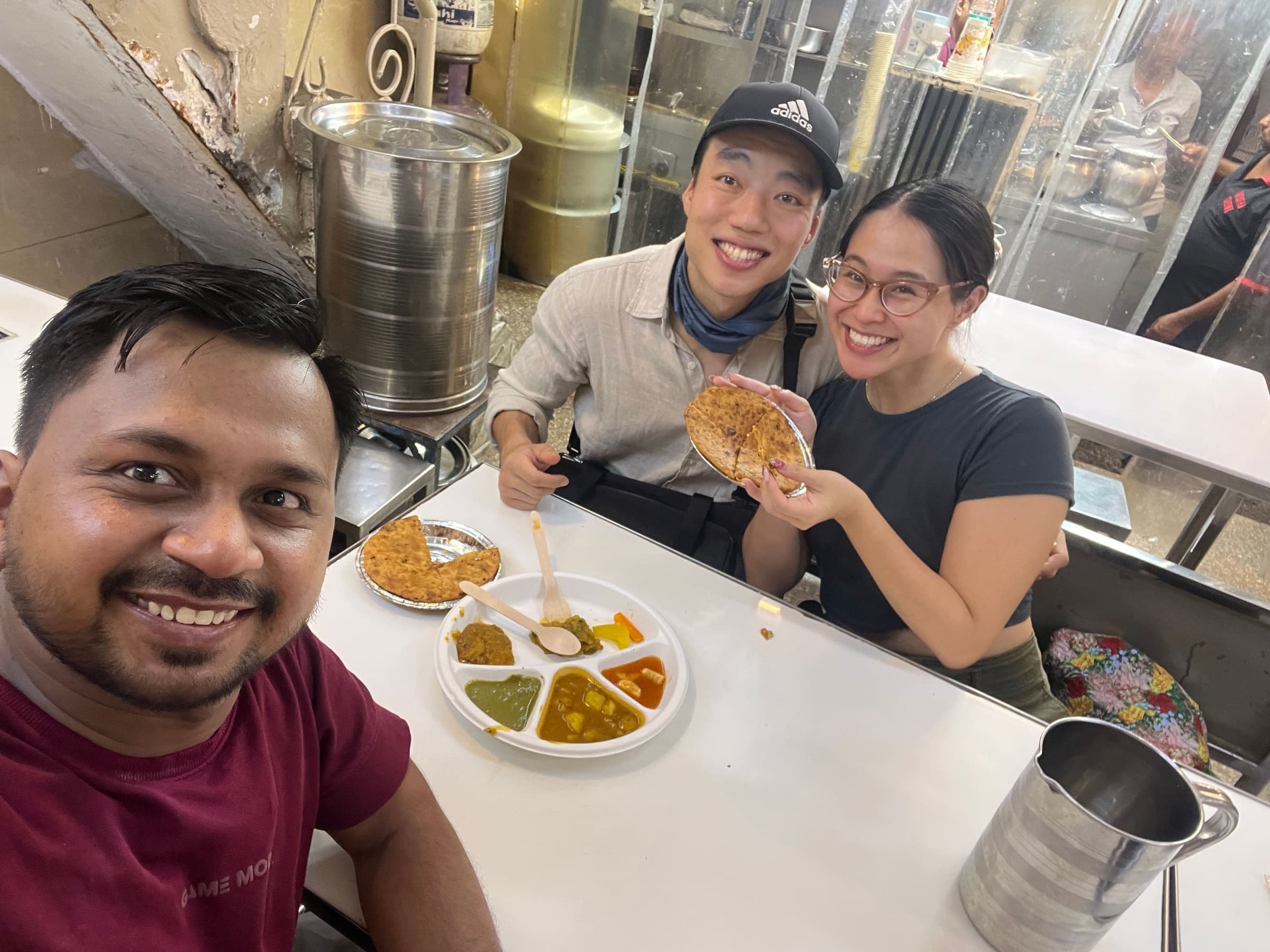 Guest on the Old Delhi Food Tours street food walking tour