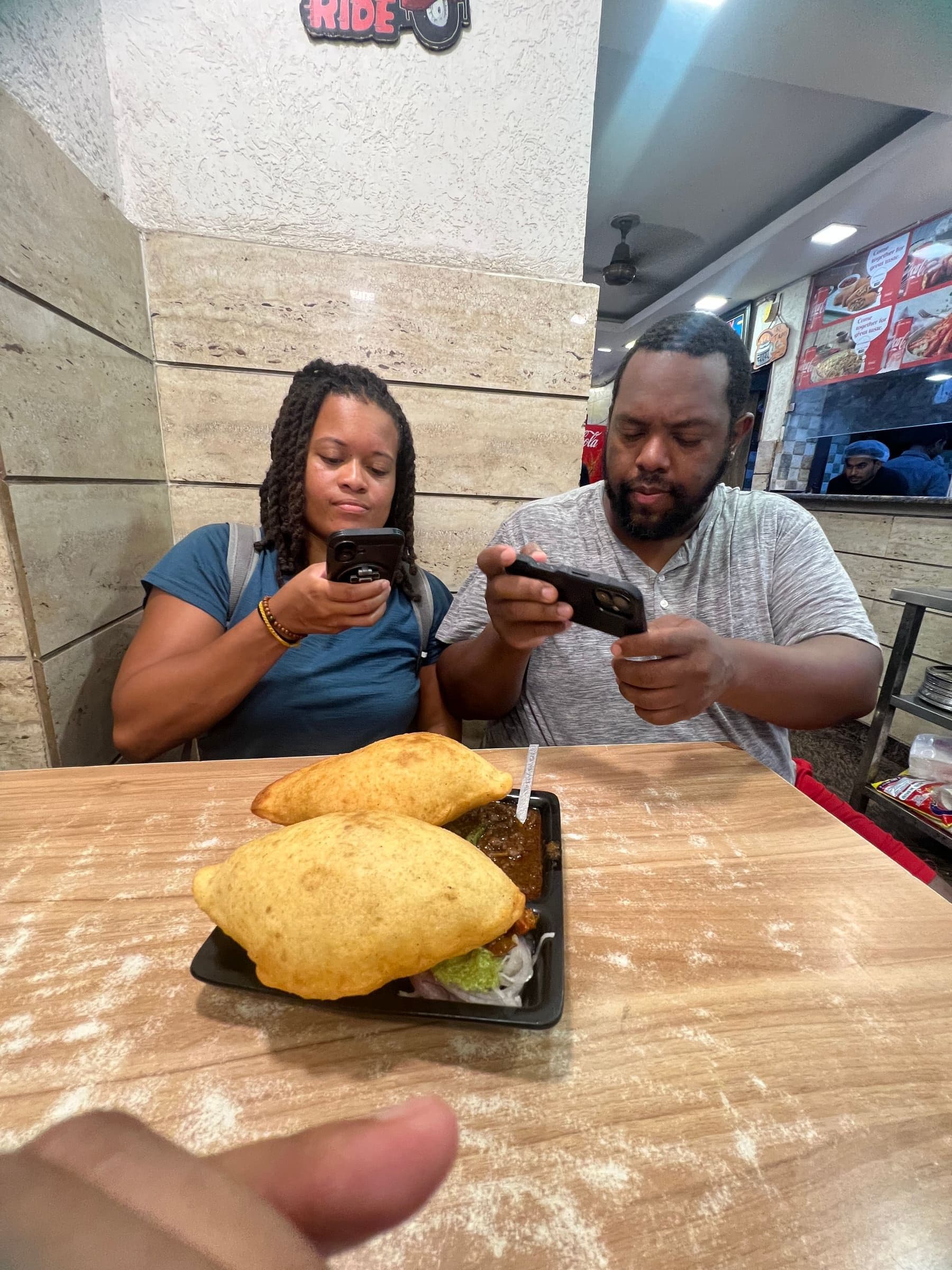Guest on the Old Delhi Food Tours street food walking tour