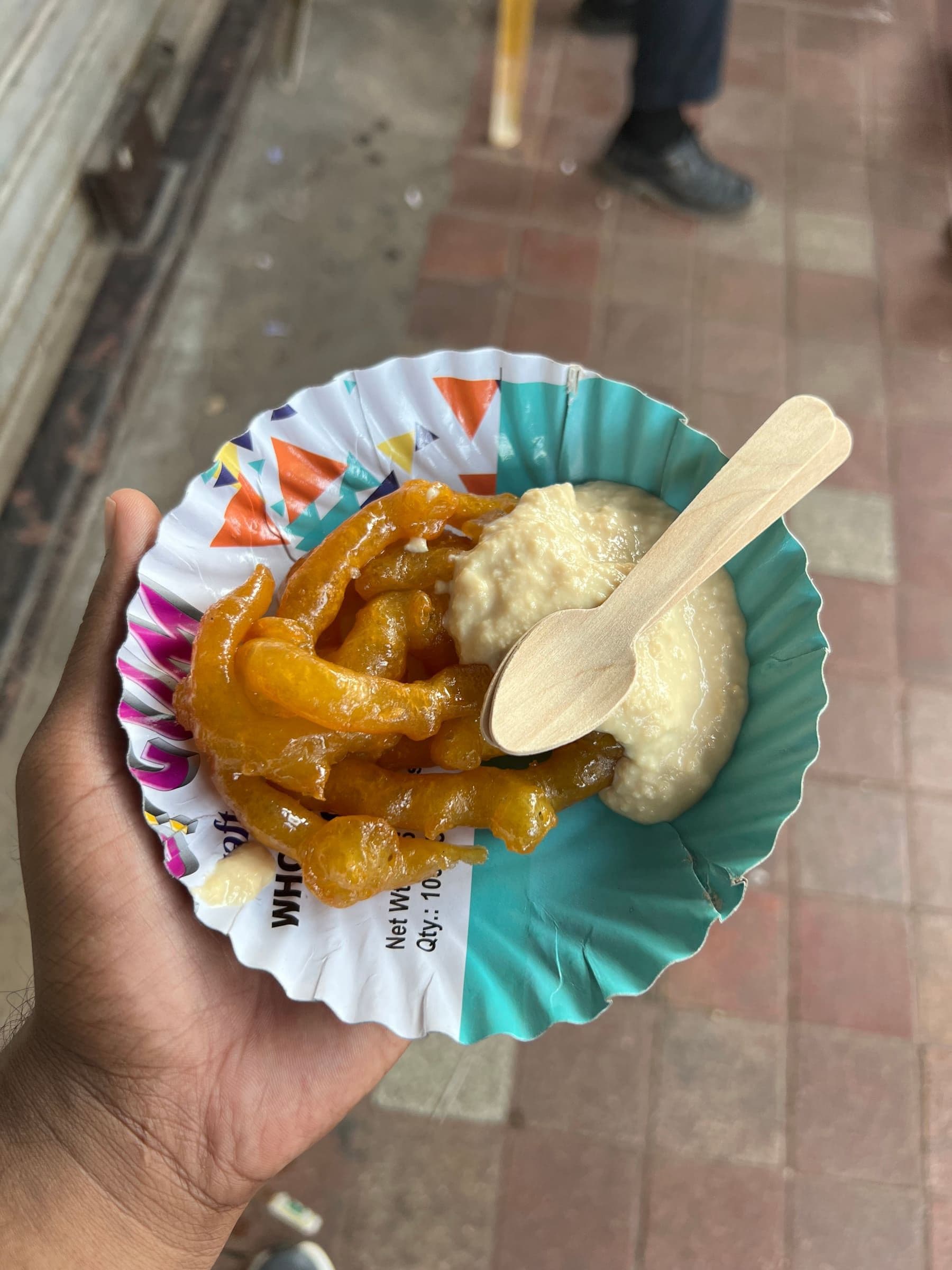 Guest on the Old Delhi Food Tours street food walking tour