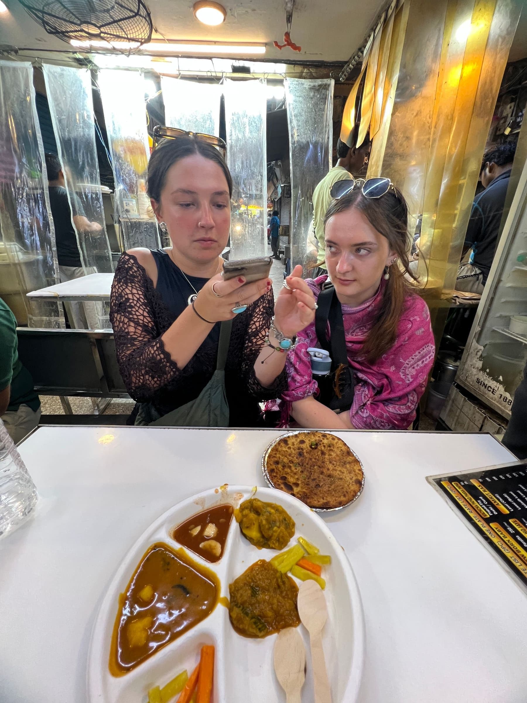 Guest on the Old Delhi Food Tours street food walking tour
