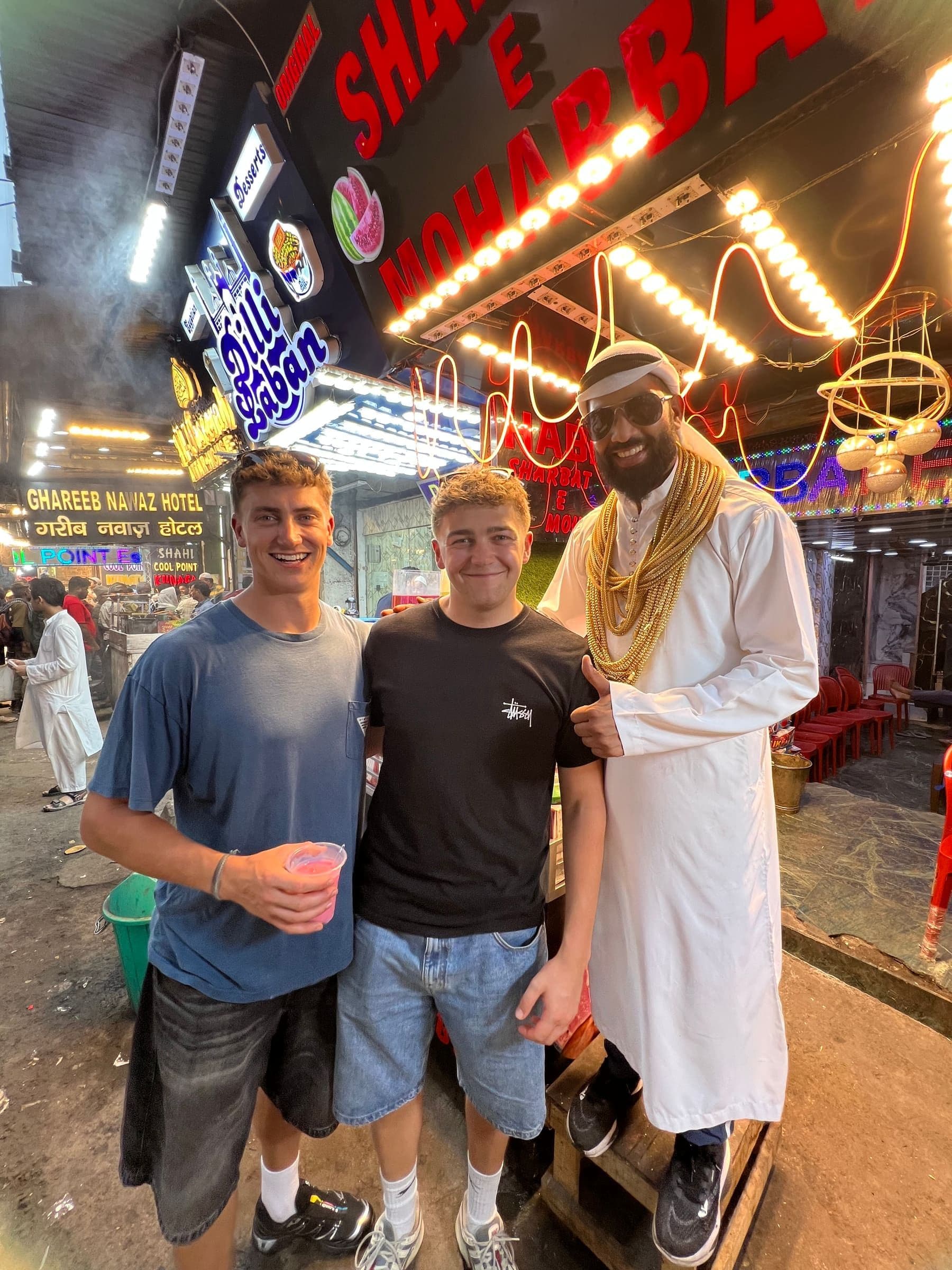Guest on the Old Delhi Food Tours street food walking tour